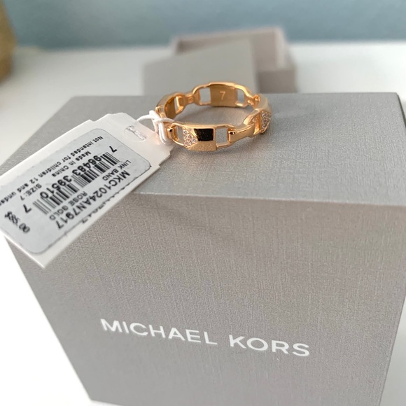 SOLD NWT MK 14k rosegold over sterling silver ring - Picture 5 of 8